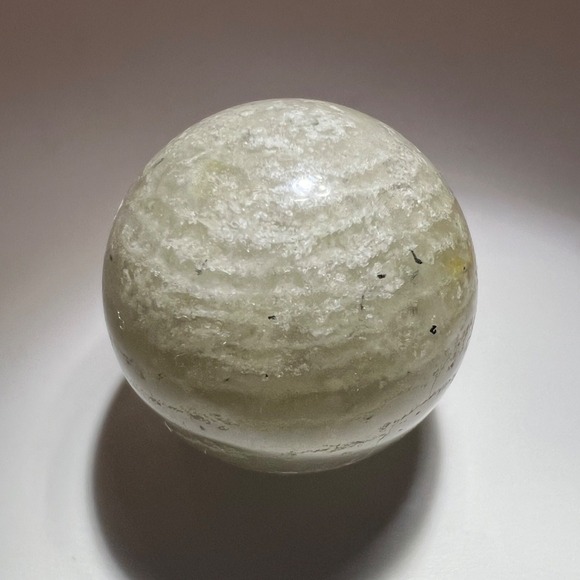 Thousand Layer Quartz Lodolite Mini Sphere Marble Meditation Healing Stone (#11) - Picture 6 of 9